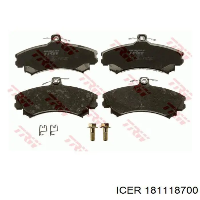 Гальмівні колодки Icer 181118700 ціна, від 21.22 USD