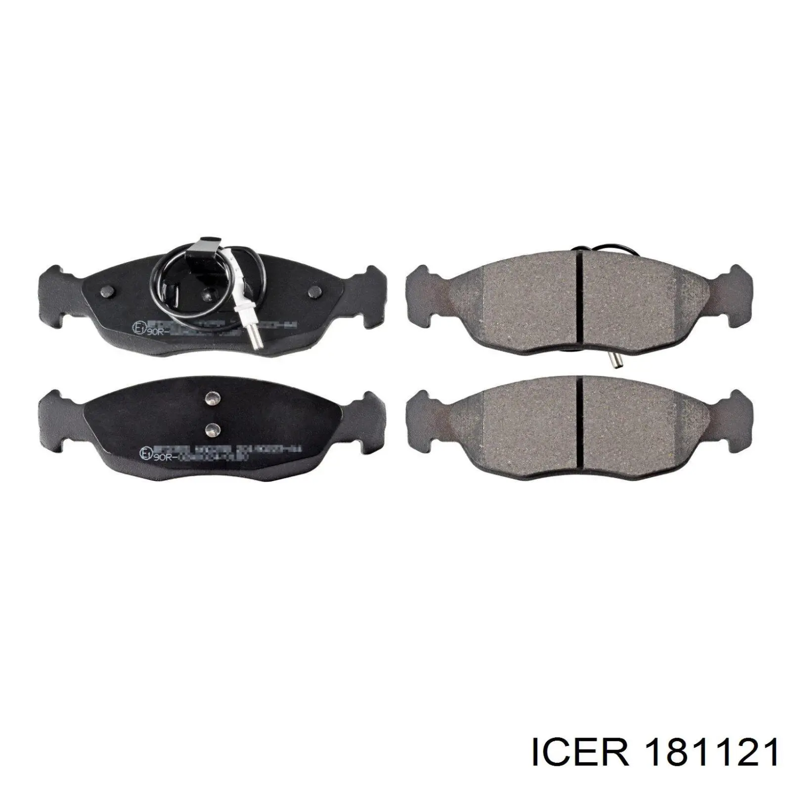 181121 Icer колодки гальмівні передні, дискові