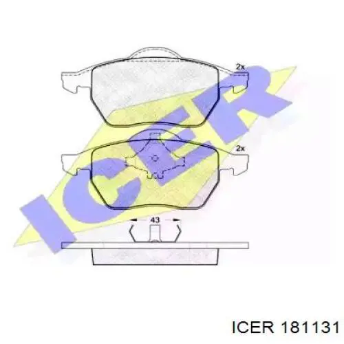 Гальмівні колодки Icer 181131 ціна, від 25.34 USD