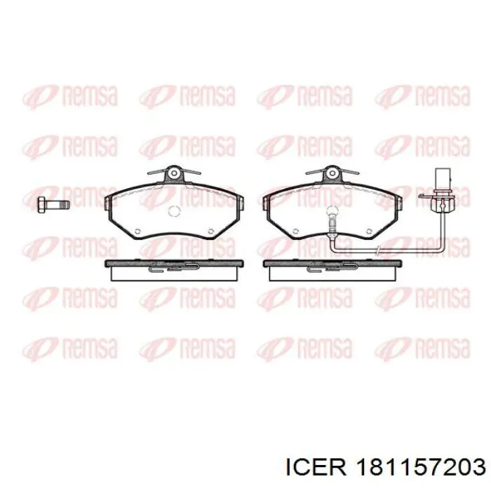 Гальмівні колодки Icer 181157203 ціна, від 26.91 USD