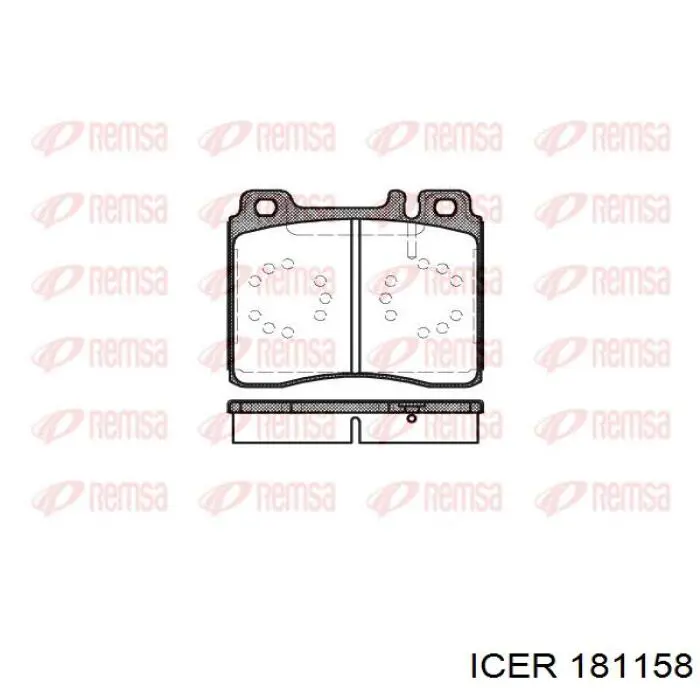 181158 Icer колодки гальмівні передні, дискові