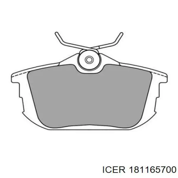 Задні гальмівні колодки Icer 181165700 ціна, від 17.99 USD