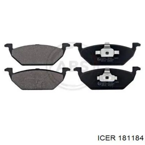 Передні тормозні колодки 181184 Icer