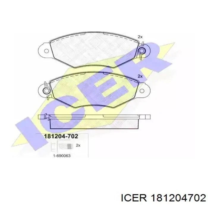 Гальмівні колодки Icer 181204702 ціна, від 17.91 USD