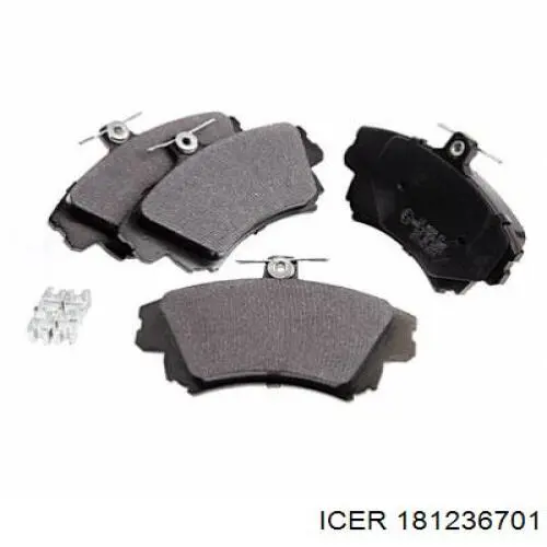 Передні тормозні колодки 181236701 Icer