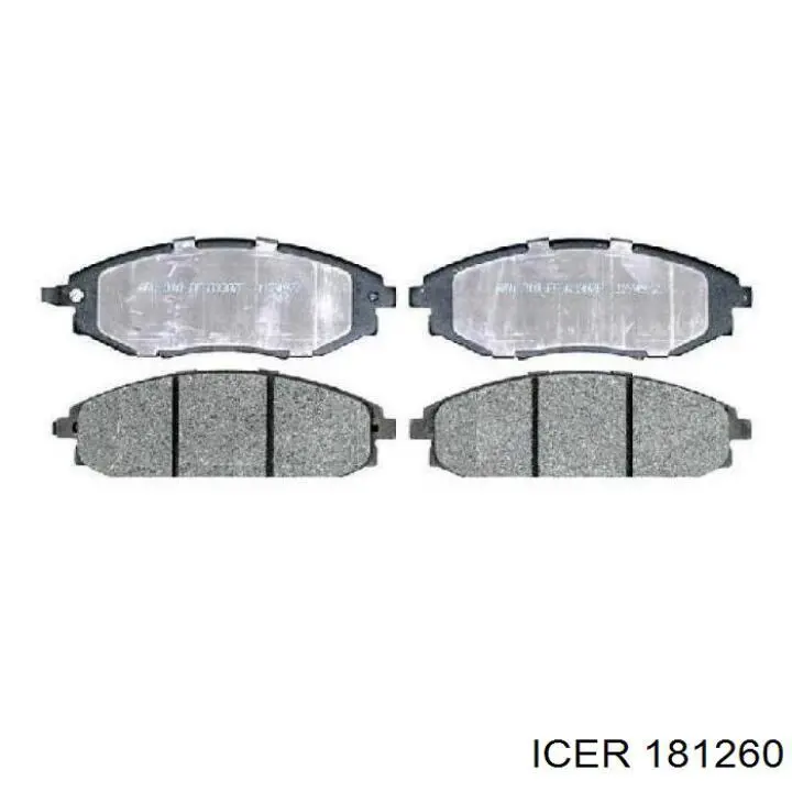 Тормозні колодки Icer 181260