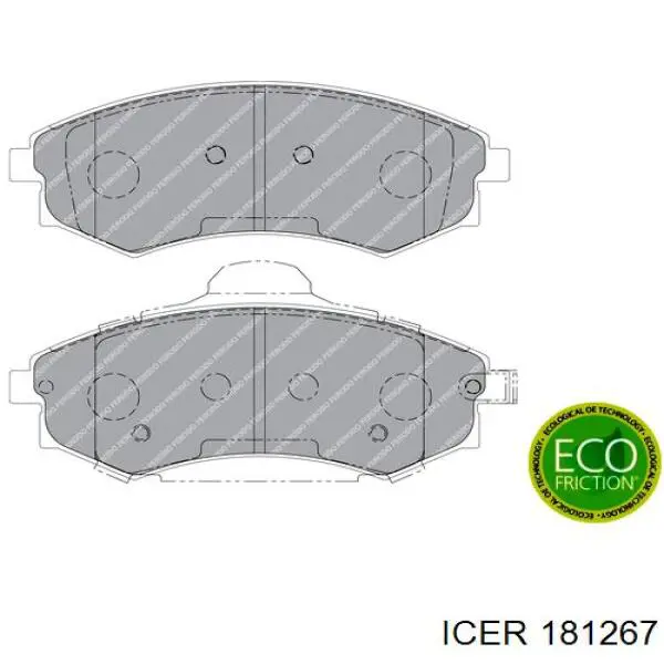 Тормозні колодки Icer 181267