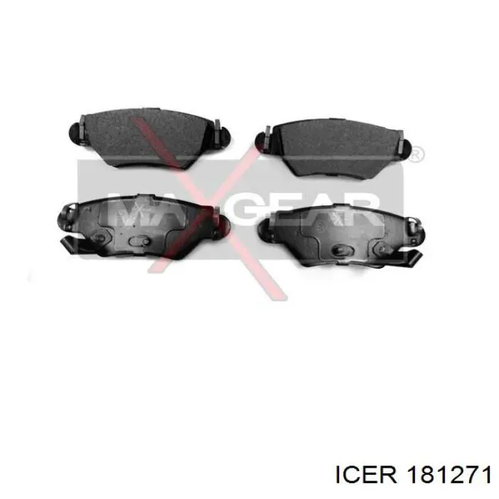 Задні гальмівні колодки Icer 181271 ціна, від 14.48 USD