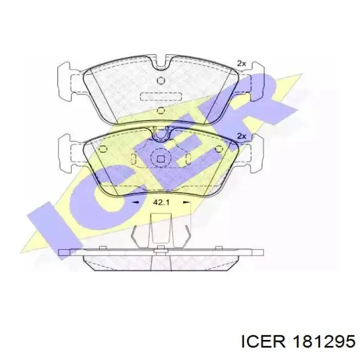 Гальмівні колодки Icer 181295 ціна, від 23.96 USD