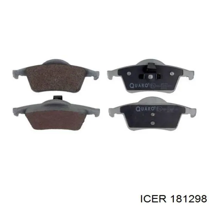 Задні гальмівні колодки Icer 181298 ціна, від 21.60 USD
