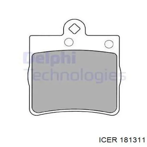 Задні гальмівні колодки Icer 181311 ціна, від 18.24 USD