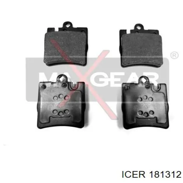 Задні гальмівні колодки Icer 181312 ціна, від 18.05 USD