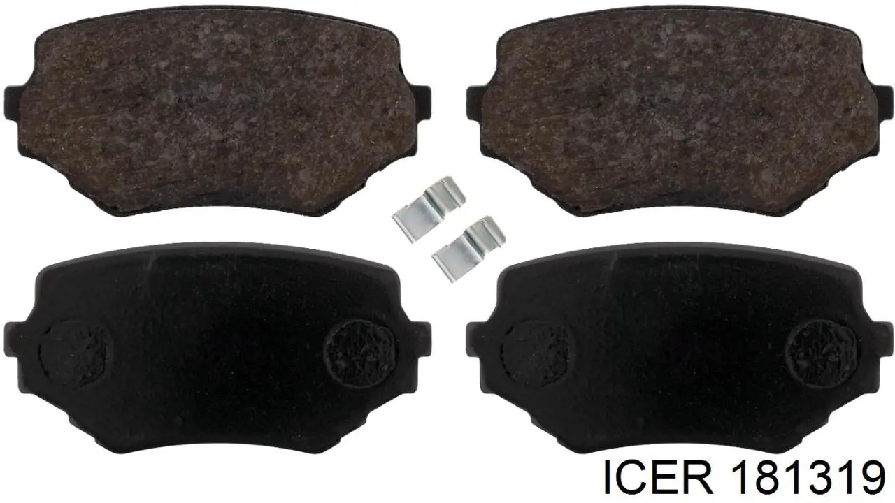 Передні тормозні колодки 181319 Icer