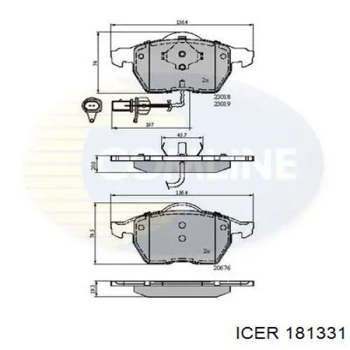 Гальмівні колодки Icer 181331 ціна, від 26.04 USD