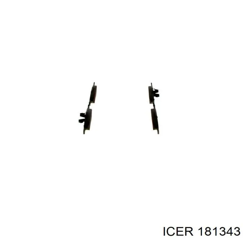 Купити 181343 Icer Колодки гальмівні передні, дискові