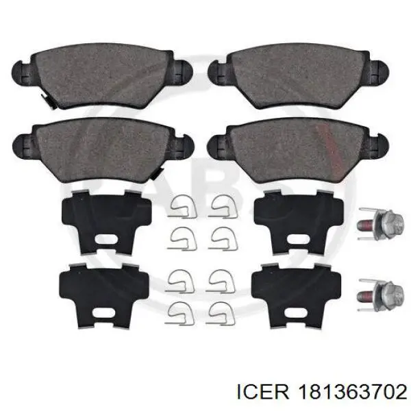 Передні тормозні колодки 181363702 Icer