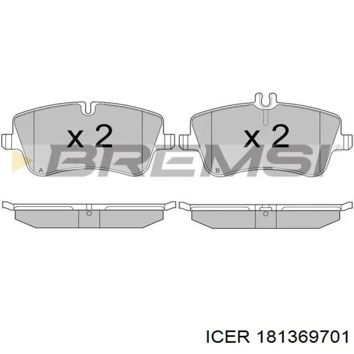 Гальмівні колодки Icer 181369701 ціна, від 21.22 USD