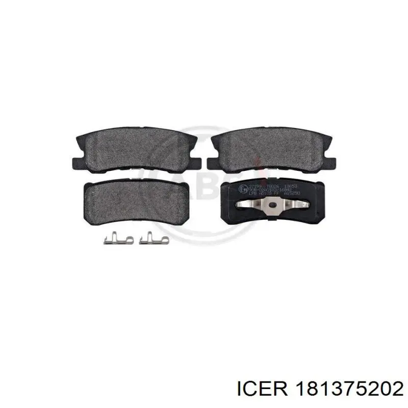 Задні гальмівні колодки 181375202 Icer