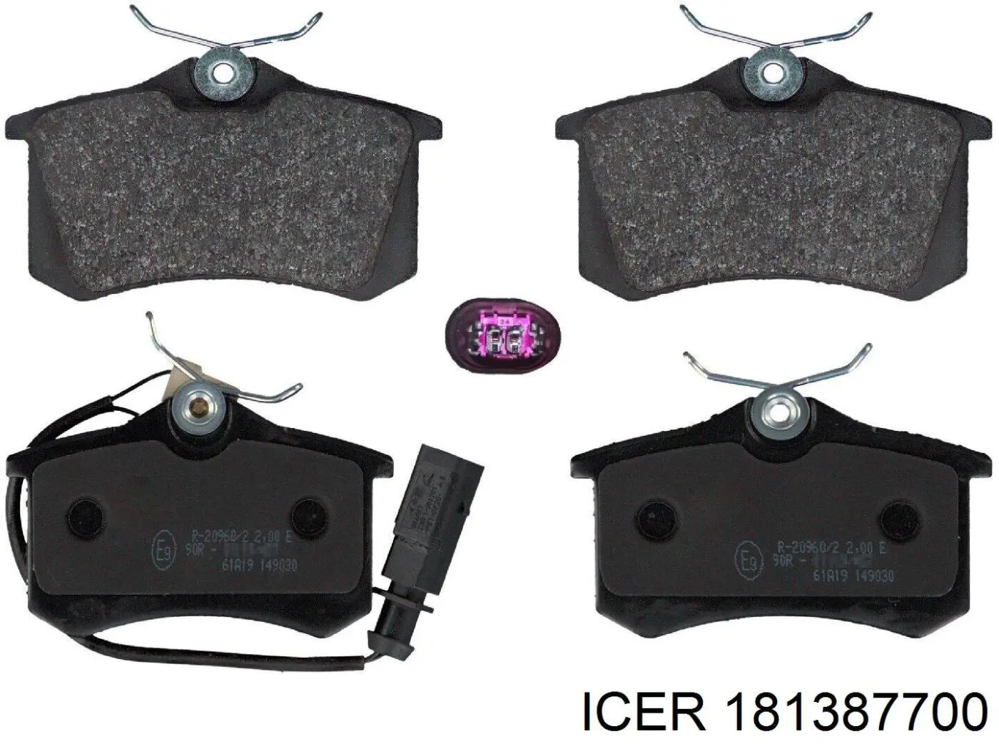 Задні дискові колодки Icer 181387700
