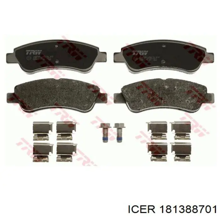 181388701 Icer Передні гальмівні колодки