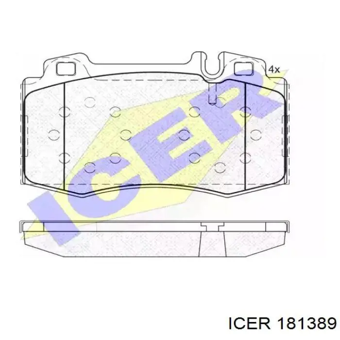 Гальмівні колодки Icer 181389 ціна, від 26.27 USD