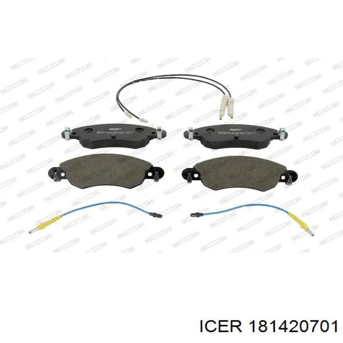 181420701 Icer Передні гальмівні колодки