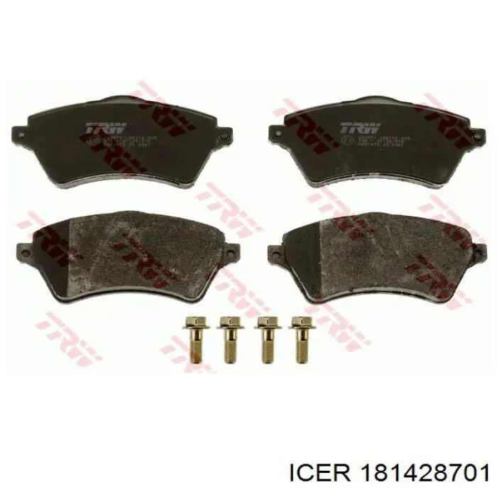 Гальмівні колодки Icer 181428701 ціна, від 32.85 USD