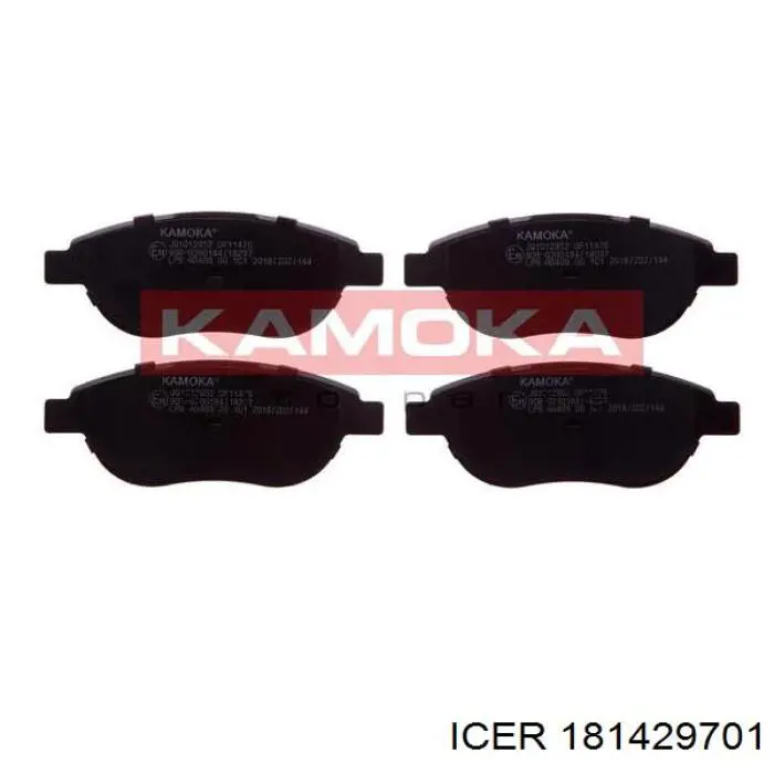 181429701 Icer Передні гальмівні колодки