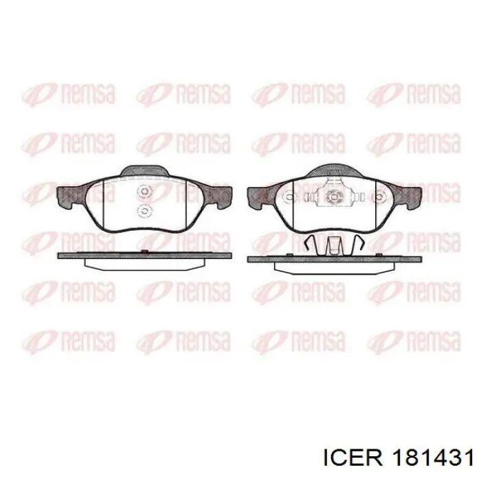 Гальмівні колодки Icer 181431 ціна, від 26.57 USD