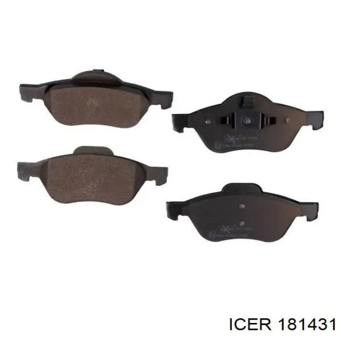 181431 Icer Передні гальмівні колодки
