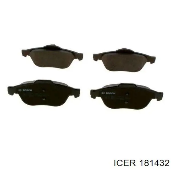 Передні тормозні колодки 181432 Icer