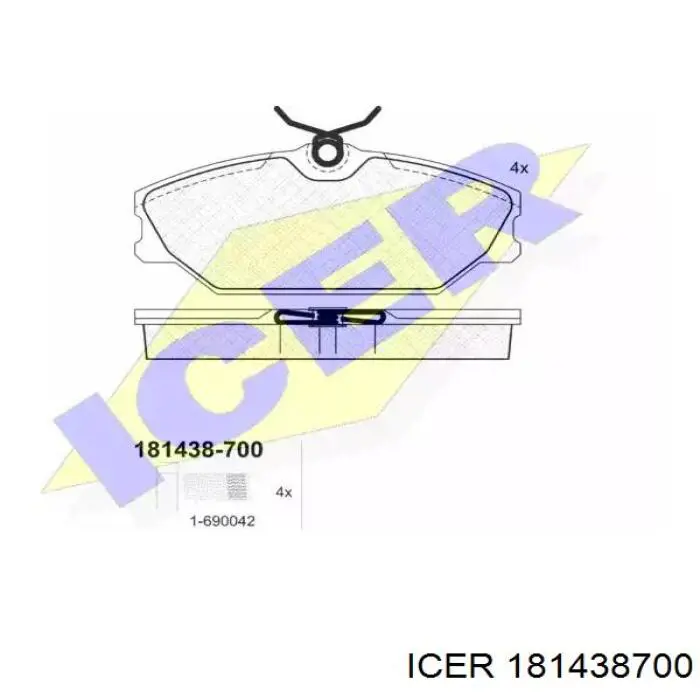 Гальмівні колодки Icer 181438700 ціна, від 22.71 USD