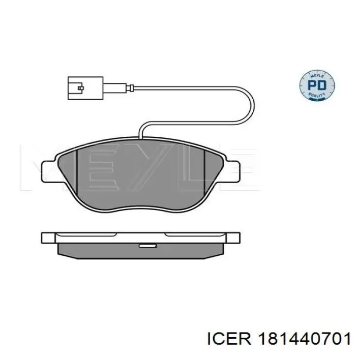 Передні тормозні колодки 181440701 Icer