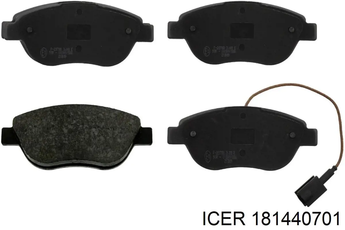 181440701 Icer Передні гальмівні колодки
