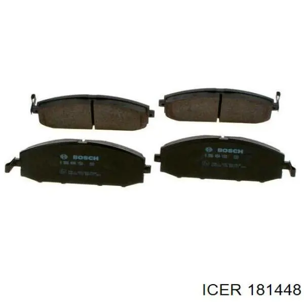 181448 Icer колодки гальмівні передні, дискові