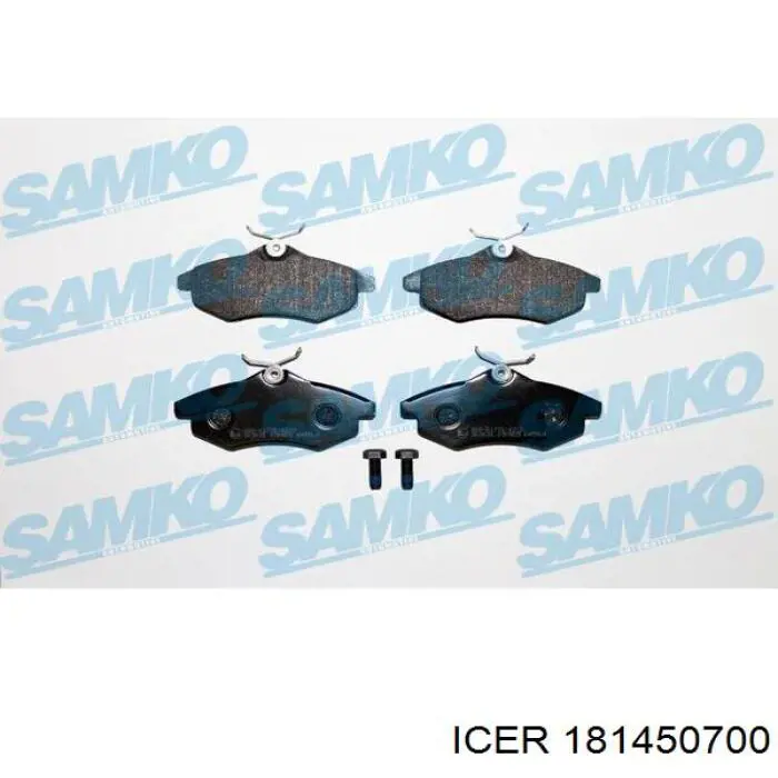 Тормозні колодки Icer 181450700