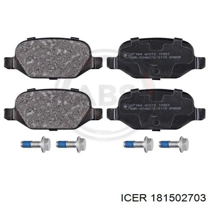 Купити 181502703 Icer Задні колодки