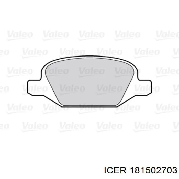 Задні гальмівні колодки 181502703 Icer