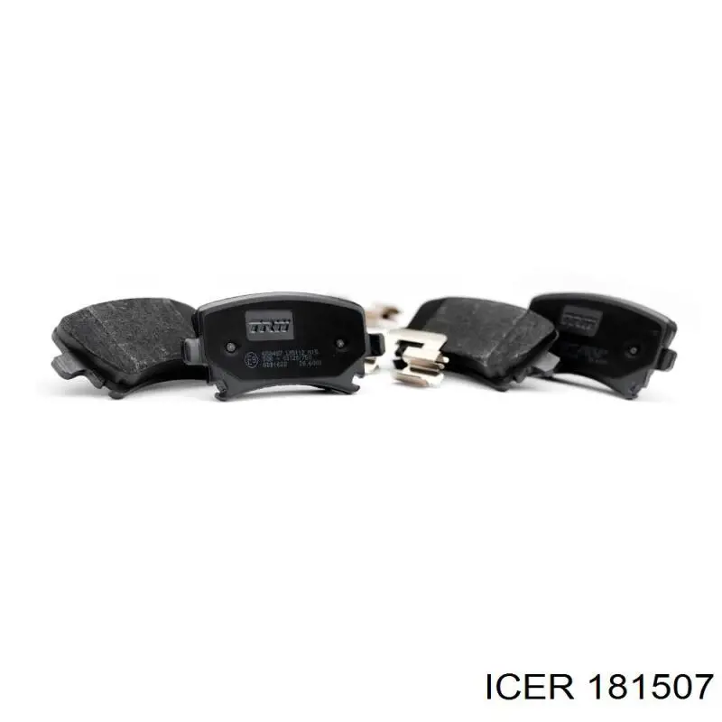 Передні тормозні колодки 181507 Icer