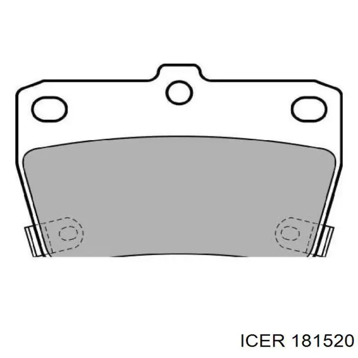 Задні гальмівні колодки Icer 181520 ціна, від 16.16 USD
