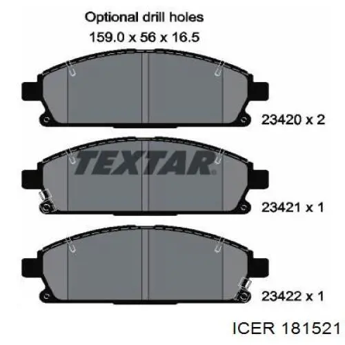 Гальмівні колодки Icer 181521 ціна, від 26.90 USD