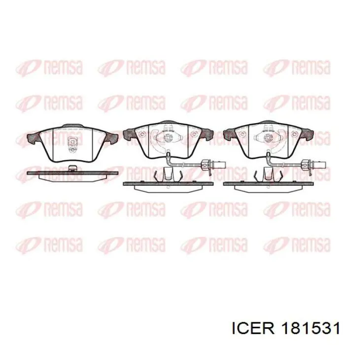 Гальмівні колодки Icer 181531 ціна, від 36.48 USD
