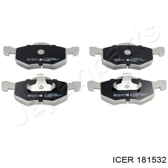 181532 Icer колодки гальмівні передні, дискові