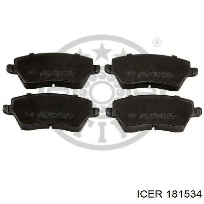 Гальмівні колодки Icer 181534 ціна, від 17.74 USD
