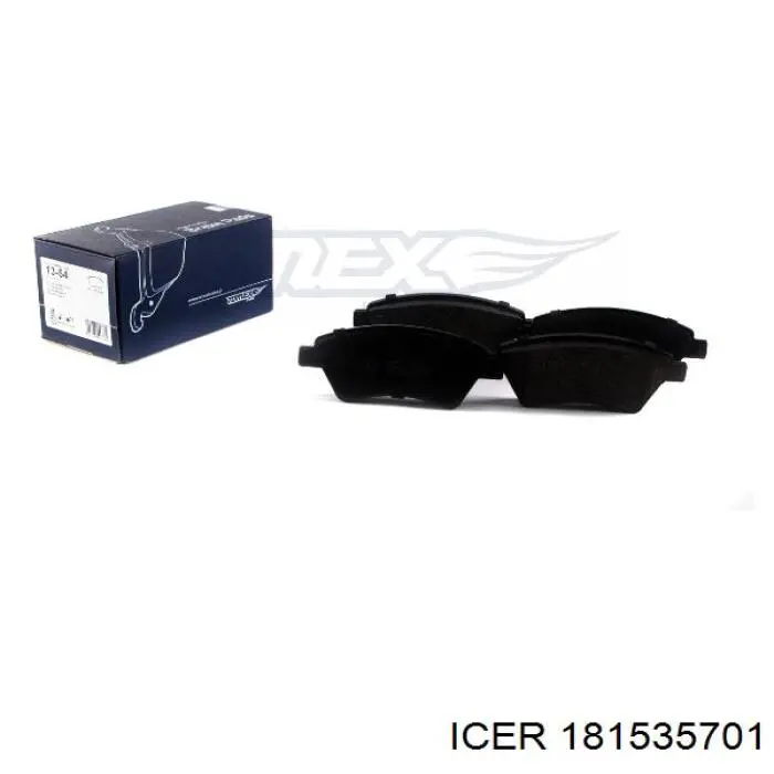Купити 181535701 Icer Колодки гальмівні передні, дискові