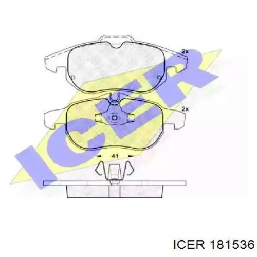 Гальмівні колодки Icer 181536 ціна, від 18.89 USD