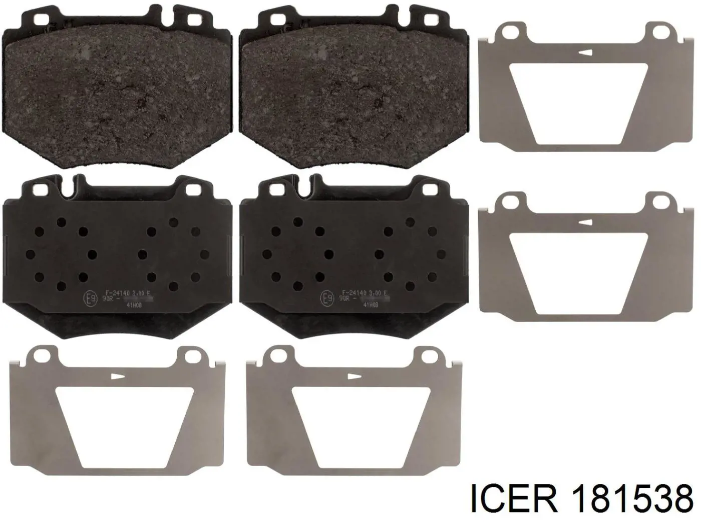181538 Icer колодки гальмівні передні, дискові