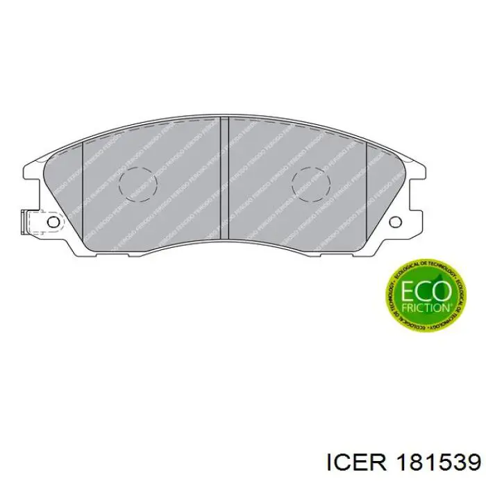 Гальмівні колодки Icer 181539 ціна, від 24.44 USD