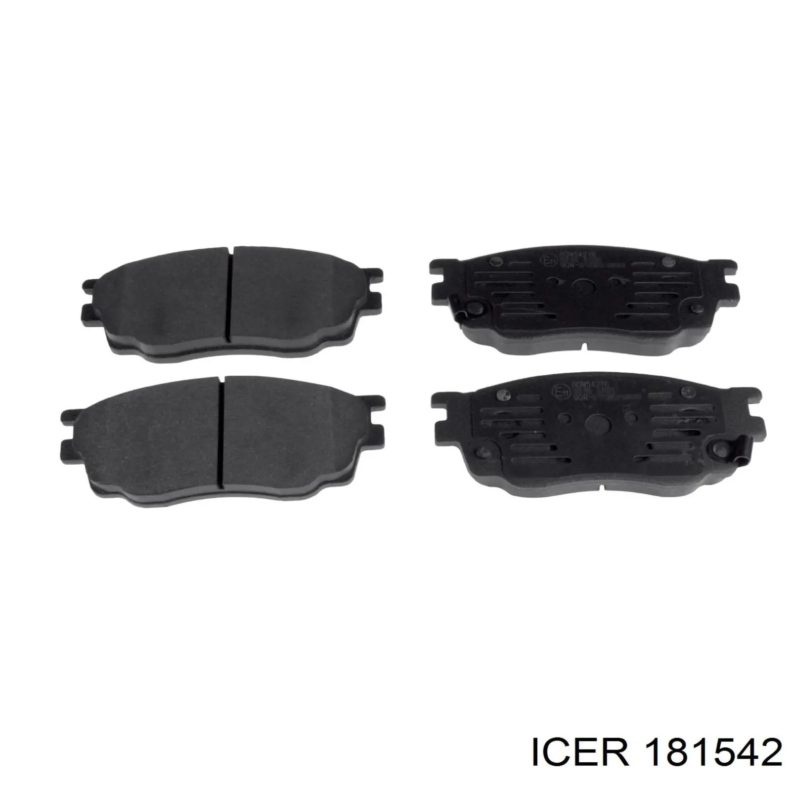 181542 Icer колодки гальмівні передні, дискові