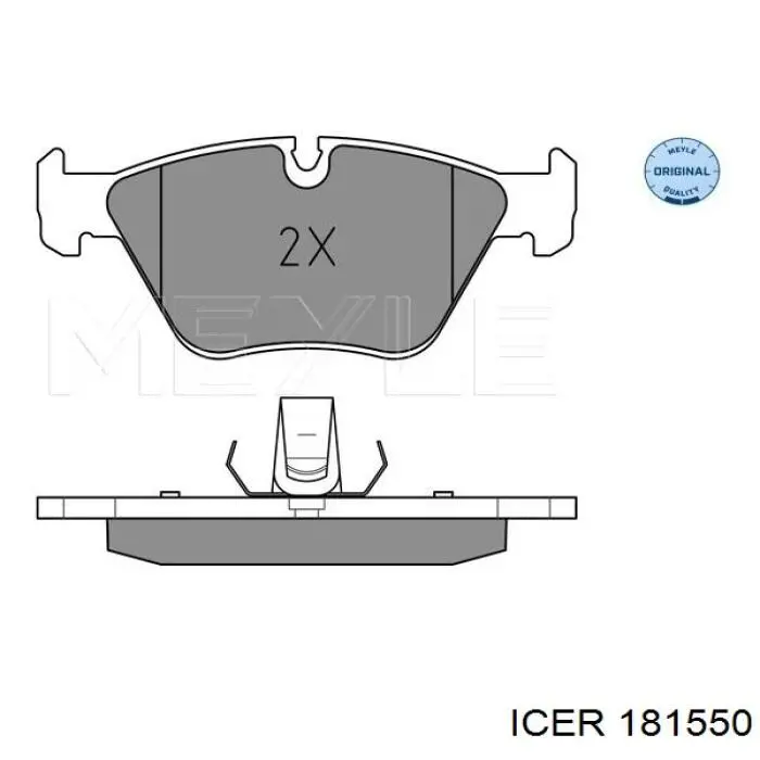 Гальмівні колодки Icer 181550 ціна, від 33.65 USD
